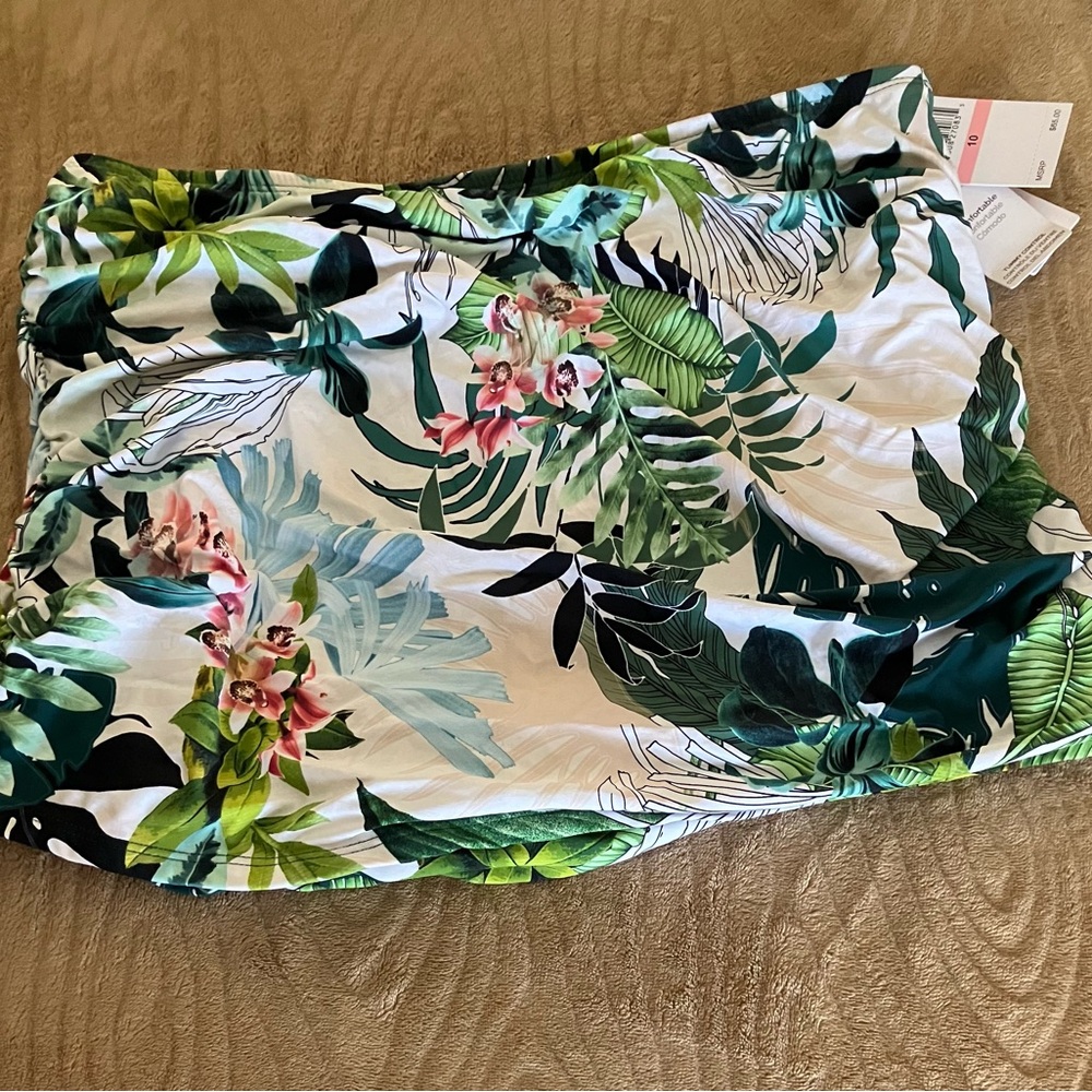Tropical Print Tankini Set - Picture 4 of 8